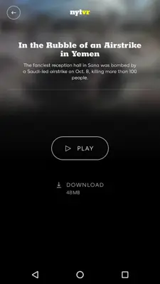NYT VR android App screenshot 3